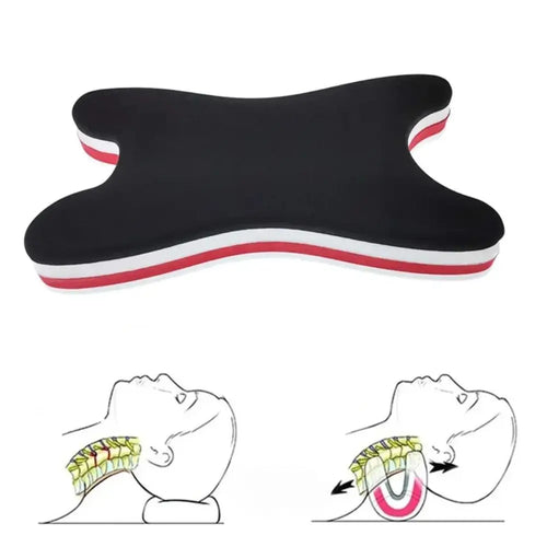 Ergonomic U-shape foam arch that cradles the cervical spine