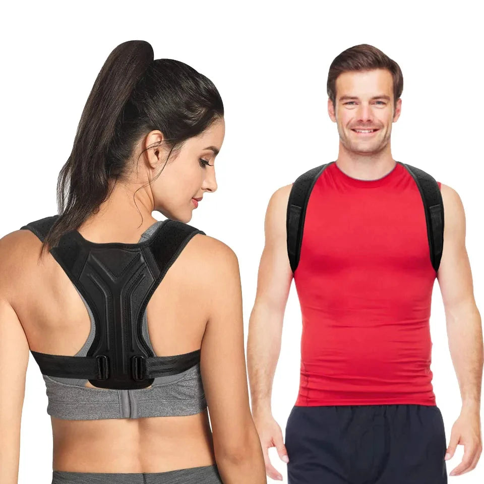 Adjustable dual strap design of the posture brace
